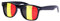 Alsino WM Lochbrille Pinehole Fanbrille Fussball Brille Länderbrille Gitterbrille Rasterbrille, wählen:V-1154 Belgien