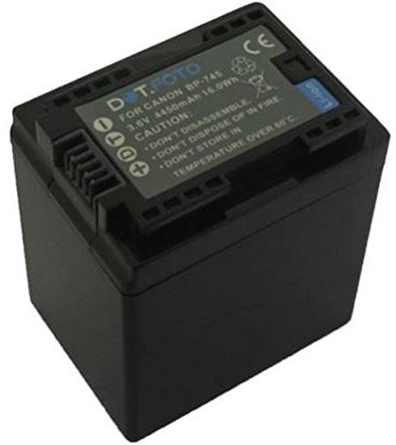 Dot.Foto BP-745 Premium 3.6v / 4450mAh Rechargeable Battery for Canon LEGRIA/VIXIA HF M50 M52 M56 M60 M500 M506 R30 R32 R36 R40 R42 R50 R52 R56 R300 R306 R308 R400 R500 R506