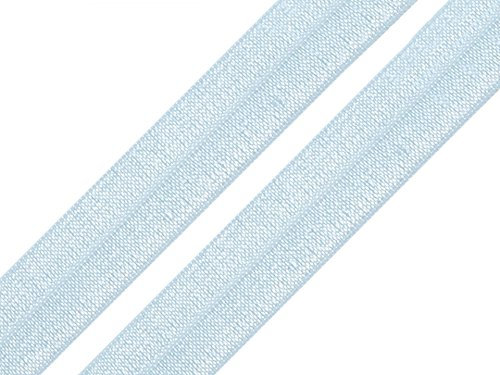 Schnoschi 2 Meter elastisches Einfassband 20 mm hellblau