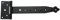 T-Scharniere Kreuzgehänge T-Bänder Ladenband Torband 237 mm Halbschwere Schwarz