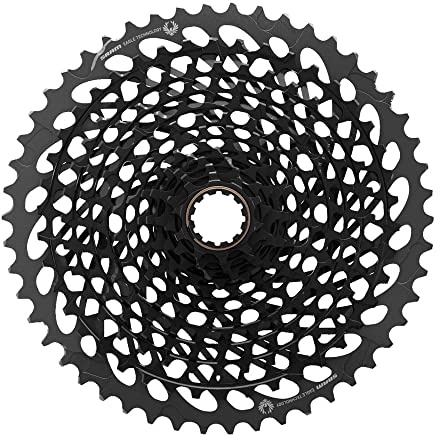 SRAM 107400 Cassette Xg-1295 Eagle Black (10-50d) for cyclists, designed for smooth riding and bike upkeep, black