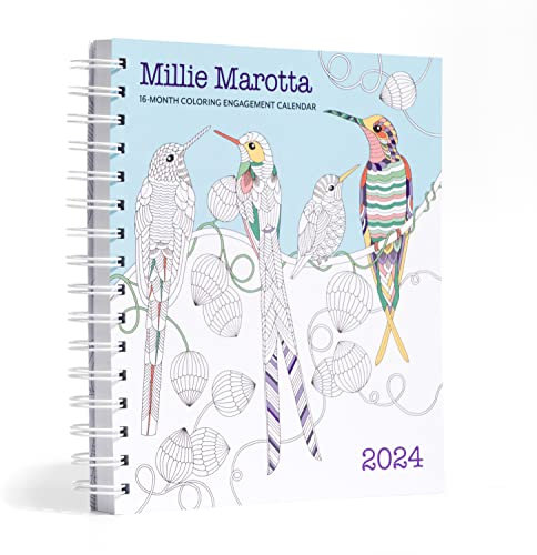 Millie Marotta 2024 16-Month Coloring Engagement Calendar