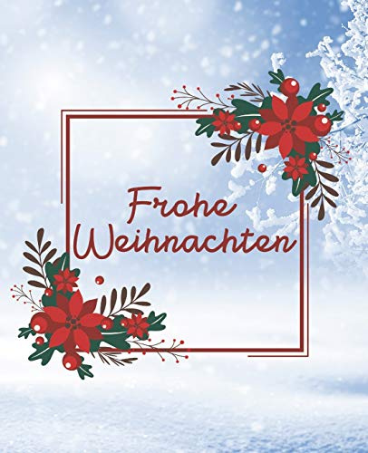 Weihnachts Notizbuch - Schnee: 120 Seiten 19,05x23,5 cm Dot Grid und Liniert | MAT | Weihnachts Notizblock | Wunschliste | Notizbuch selber gestalten | Geschenkideen