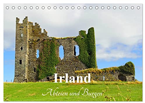 Irland - Abteien und Burgen (Tischkalender 2026 DIN A5 quer), CALVENDO Monatskalender: Verwunschene Burgen und faszinierende Abteien in Irland (CALVENDO Orte)