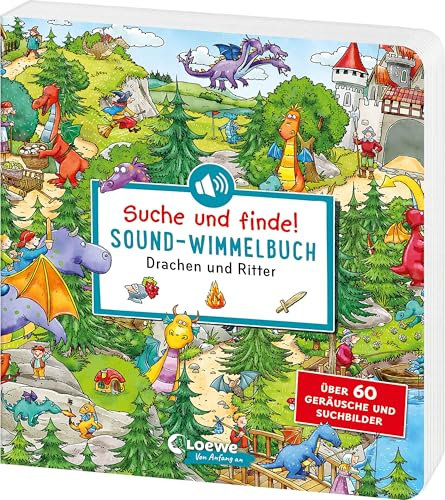 Suche und finde! Sound-Wimmelbuch - Drachen und Ritter: Höre und staune! Über 60 Geräusche und Suchbilder - Wimmelspaß mit XXL-Sounds in Hörspielqualität ab 2 Jahren