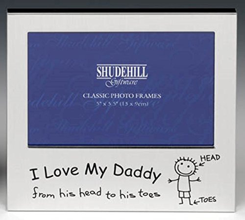 Shudehill Giftware Bilderrahmen I Love My Daddy Geschenk Weihnachten Vatertag Geburtstag
