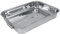 Crealys 500536 Plat, Acier Inoxydable, Gris, 27,5 x 20,5 x 6 cm