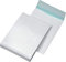 Faltentaschen C4 fadenverstärkt, ohne Fenster, mit 40 mm-Falte und Klotzboden, 140 g/qm, weiß, 100 Stück Ohne Fenster. 140 g/qm, weiß/blau. In das Papier sind Nylonfäden eingearbeitet zur Stabilisierung und Gewährleistung der Reißfestigkeit. Haftklebend - extreme Klebekraft durch Hotmelt-Klebung.