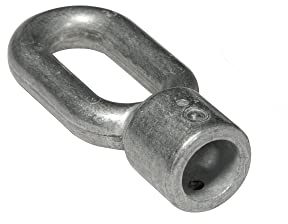 jarolift Markisen-Kurbelöse Markisenöse Ovale Öse Ersatzteil, aus Zinkdruckguss, Bohrung 16 mm