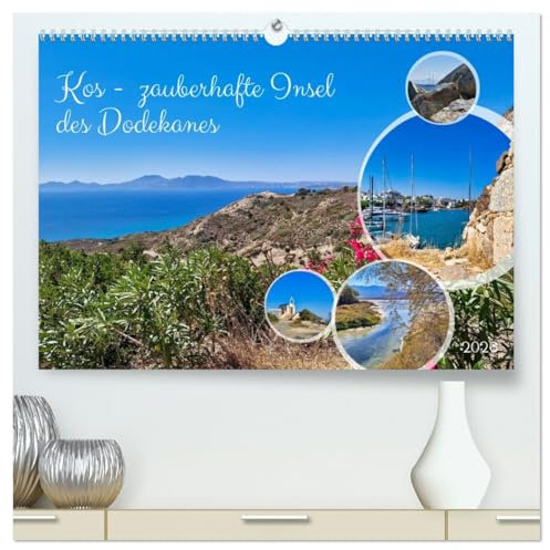 Kos - zauberhafte Insel des Dodekanes (hochwertiger Premium Wandkalender 2026 DIN A2 quer), Kunstdruck in Hochglanz: Beliebte Urlaubsinsel in der Ägäis (CALVENDO Orte)