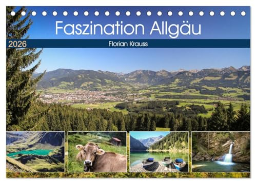 Faszination Allgäu (Tischkalender 2026 DIN A5 quer), CALVENDO Monatskalender: Berge, Seen, unberührte Natur und jede Menge Kühe. Das ist das Allgäu. Perle im Süden. (CALVENDO Natur)