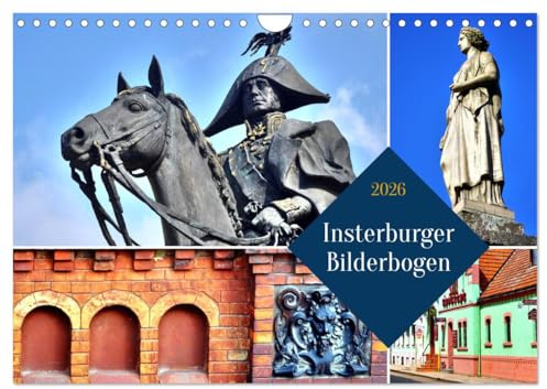 Insterburger Bilderbogen (Wandkalender 2026 DIN A4 quer), CALVENDO Monatskalender: Architektonische Sehenswürdigkeiten von Insterburg (CALVENDO Orte)