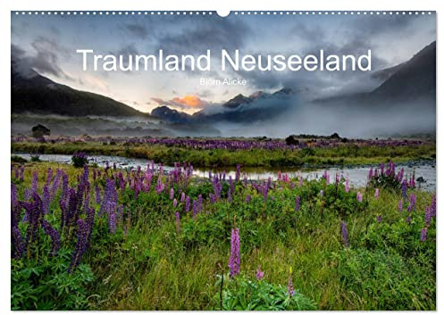 Traumland Neuseeland (Wandkalender 2026 DIN A2 quer), CALVENDO Monatskalender: sehr weit entfernt liegen diese Trauminseln mit ihren wunderschönen Landschaften (CALVENDO Natur)