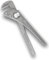 Footprint Adjustable Pipe Wrench - 9 Inch Heavy Duty Strong and Rigid Drop Forged High Carbon Steel Pipe Grips/Spanner. Essential Plumbing Tools Ideal for Plumbers and Heating Engineers.