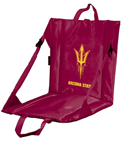 Logo Brands NCAA Arizona State Sun Devils Unisex Portable Foldable Stadium Seat with Back Support – 16 x 14.5 Seating Area, One Size, Team Color, Ideal for Outdoor and Sporting Events