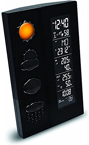 Wetterstation WS 6650 mit Vorhersage von Wettersituationen und Luftdruckanzeige