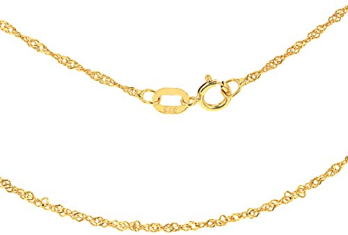 CARISSIMA Damen 9k (375) Gelbgold 1.2mm Diamantschliff Twist Panzerkette 1.13.0465 51cm/20zoll