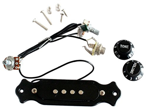Pre-cable 4 Cordes Boite a Cigares electrique Micro De Guitare Avec Le Volume Et Bouton De Tonalite