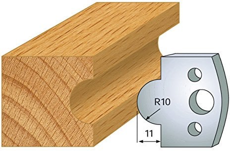 014 : Jeu de 2 fers gueule de loup ht 40 mm pour porte outils entr'axe plot 24 mm