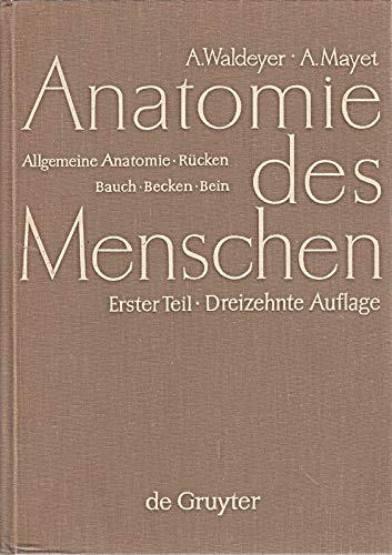 Allgemeine Anatomie, Rücken, Bauch, Becken, Bein (Anton Waldeyer; Anton Mayet: Anatomie des Menschen)