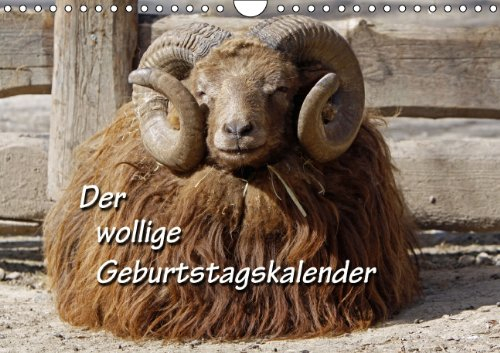 Der wollige Geburtstagskalender (Wandkalender immerwährend DIN A4 quer)