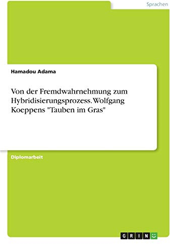 Von der Fremdwahrnehmung zum Hybridisierungsprozess. Wolfgang Koeppens Tauben im Gras: Diplomarbeit