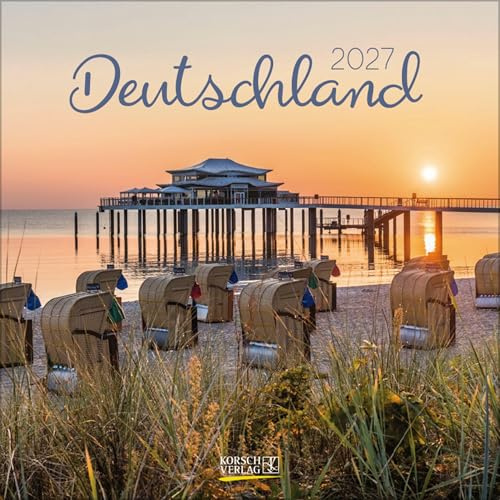 Deutschland 2027: Broschürenkalender mit Ferienterminen. Deutschland von seiner schönsten Seite. 30 x 30 cm.