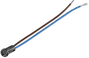 Goobay 9133 G4 Lampenfassung mit Zwillingslitze - max. 100 W/24 V (DC), 0, 15 m Kabel, Kunststoff/Silikon