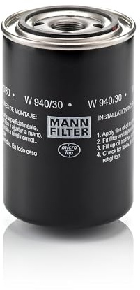 MANN-FILTER, W 940/30 Oil Filter | For Off-Highway, Highest Filtration Performance, Engine Protection, High Quality Sealing, True OE Engineering