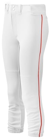 Mizuno Pantalone da Donna con Cintura con Cintura da Donna S Bianco-Rosso