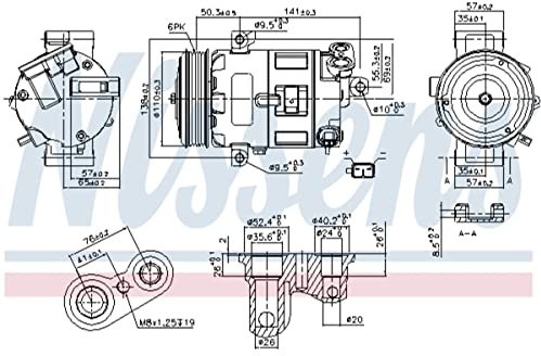 Nissens 89400 Kompressor, Klimaanlage