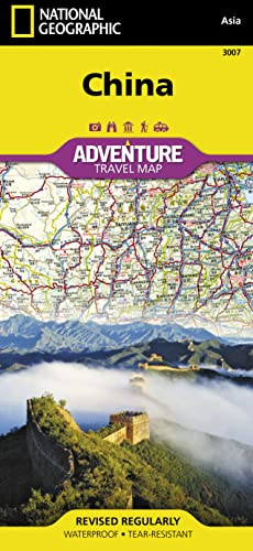 China Adventure Map by National Geographic – Waterproof Travel Map with Roads, Railways & Top Attractions – Foldable Map for Beijing, Shanghai, Tibet ... Wall (National Geographic Adventure Map)