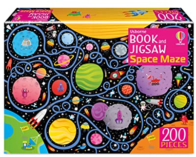 Book and Jigsaw Space Maze (Usborne Book and Jigsaw)
