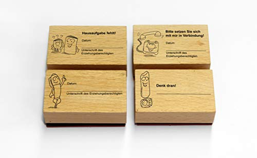 Das Grundschul-Kontaktstempel-Set: Elternkontakt kinderleicht - mit 4 ansprechenden Stempeln (1. bis 4. Klasse)