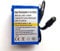 24V DC 60W 72Wh 3000mah Rechargeable Lithium Ion, Li-ion Portable Battery Pack, Power Bank for CCTV Cameras, LED Strip Lights and more. With UK Plug Charger
