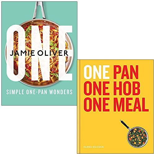 One Simple One-Pan Wonders By Jamie Oliver & One Pan One Hob One Meal By Elena Silcock 2 Books Collection Set