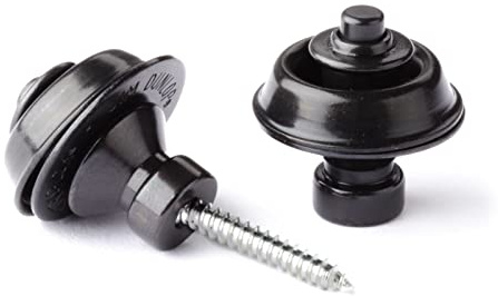 Jim Dunlop Straplock Traditional Set - Black