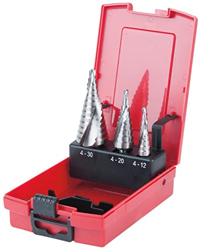 KS Tools - 330.2210 - Coffret de 3 forets étagés HSS pour tôles jusqu'à 4 mm