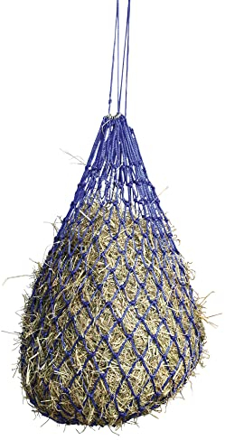 Kerbl Heunetz (Maschenweite 5x5 cm, Farbe blau, engmaschiges Futternetz, für Pferde, Verlängerung der Fresszeiten) 321298