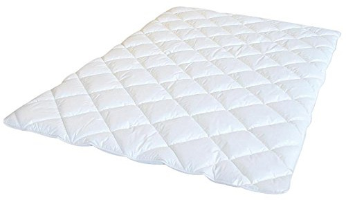 Softsan Bettdecke Medium Bio Hygienic 135x200 cm Allergikergeeignet, Ganzjahresdecke mit Klimafaser-Füllung Waschbar, Weiß, 100% Bio Baumwolle