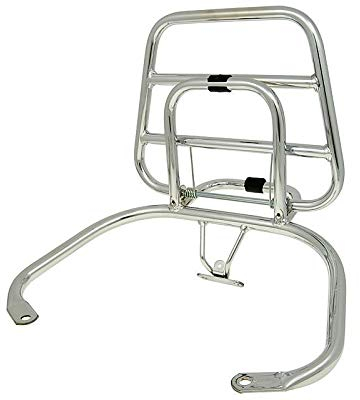 Top Case Träger/Gepäckträger klappbar Chrom für Vespa LX, LXV Touring
