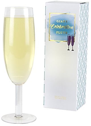 Gift Republic GR330026 Oversized Glass Champagne Flute, Multi