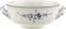 Villeroy & Boch Vieux Luxembourg Suppentasse, 400 ml, Premium Porzellan, Weiß/Blau