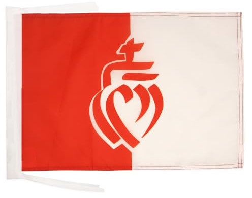 AZ FLAG Drapeau Département de la Vendée 45x30cm - PAVILLON cœur vendéen 30 x 45 cm Haute qualité