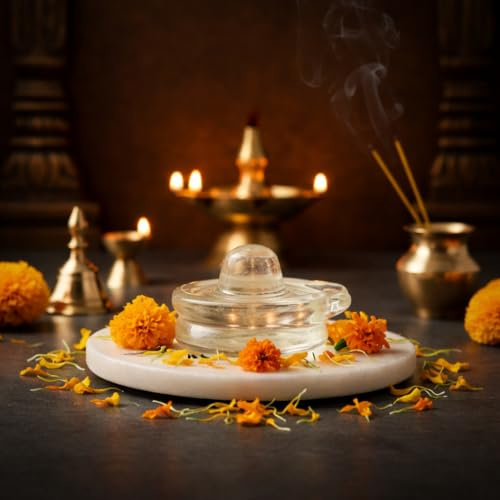 Indianbeautifulart kristallklaren Quarz shivling Shiva Lingam Tisch Dekor Armaturenbrett religiusen