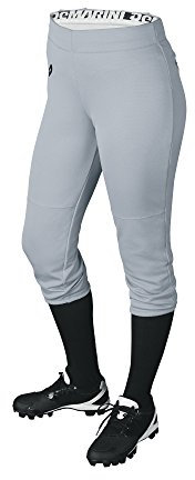 DeMarini Mädchen Girl Sleek Pant Baseball Grey L Unterhose, blau/grau, Groß