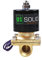U.S. Solid 12V DC 1/2 G Elettrico elettrovalvola Ottone normalmente chiuso Solenoid Valve Azionata direttamente Per Acqua Aria Gas