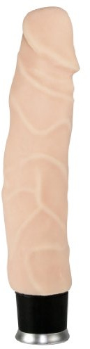 Nature Skin Big Vibe - stimulierender Natur-Vibrator für Frauen und Männer, mit 8 Vibrationsmodi, lebensechter Penis-Look, handlich, hautfarben hell