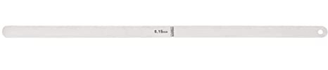 Starrett 667M-15 Steel Thickness Feeler Gage, 0.15mm x 12.7mm x 300mm