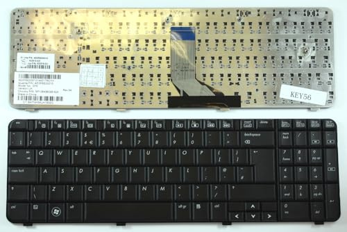 Keyboards4Laptops UK Layout Black Replacement Laptop Keyboard Compatible With HP G61-415SA